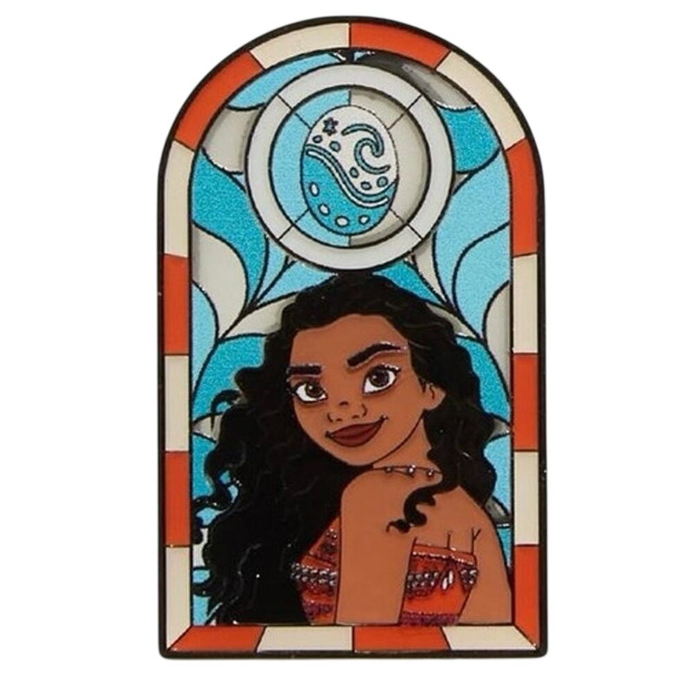 Loungefly Disney Princess Stained Glass Window Blind Box Pin Hot Topic moana